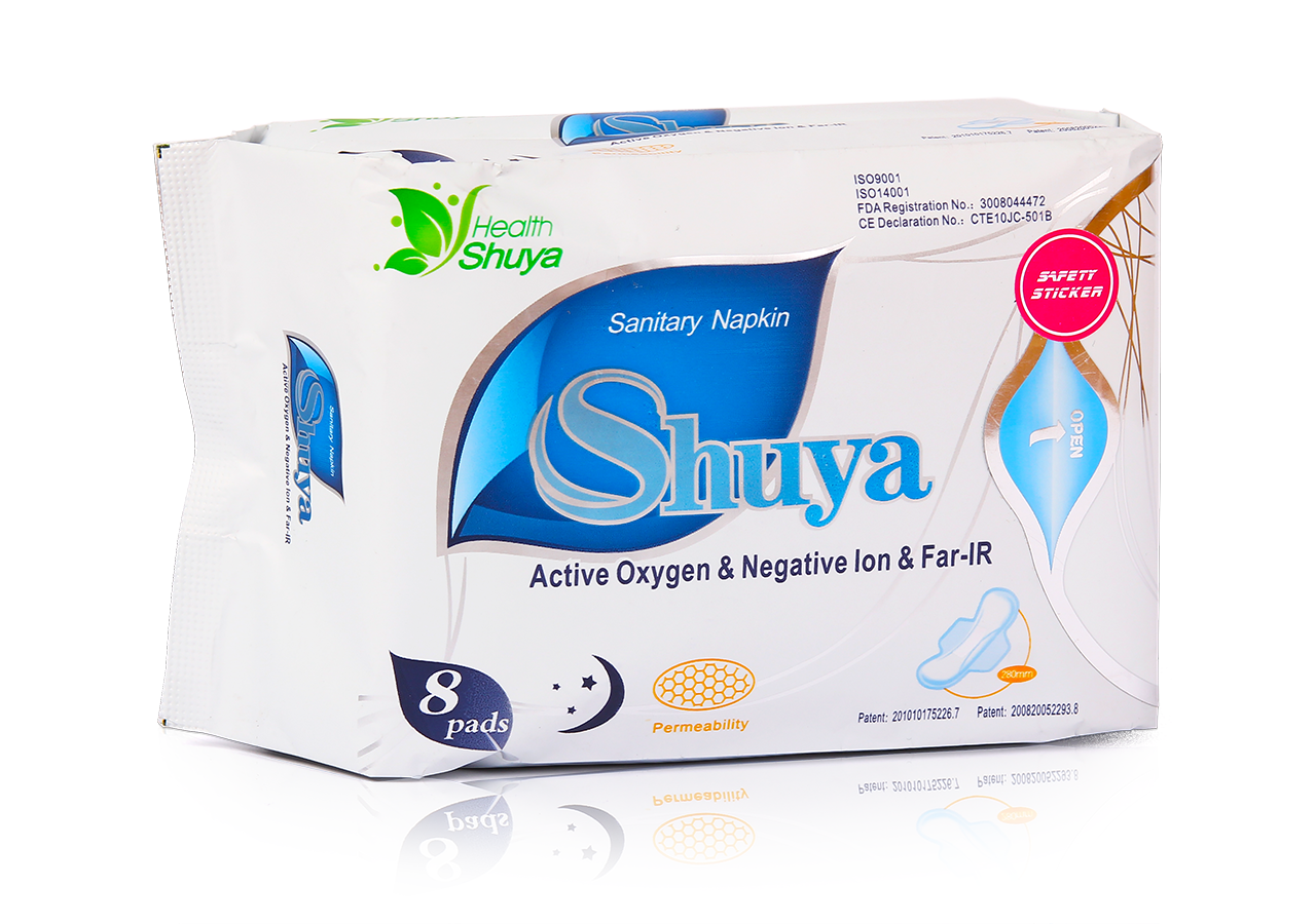 

Анионовые прокладки Health ShuYa "Ночные" гигиенические (8 прокладок)