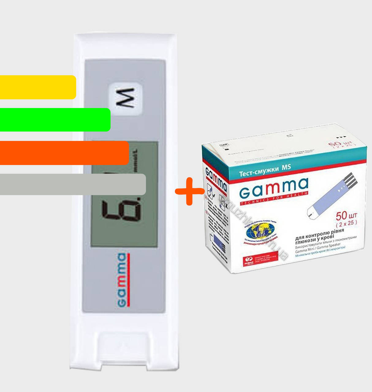 

Глюкометр Гамма Мини - Gamma Mini + 50 тест-полосок