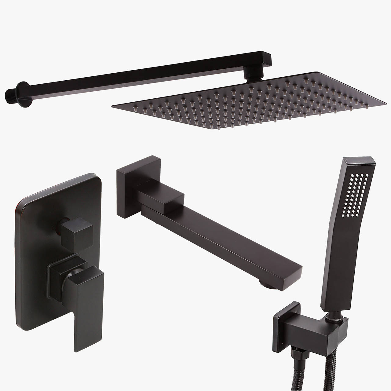 

Душевая система скрытого монтажа для душа BSKV-05, Черный