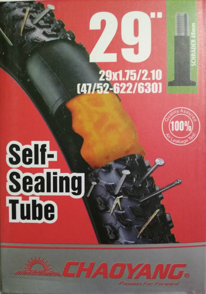 

Камера велосипедная ChaoYang 29 x 1,75 / 2,10 AV (48 мм) c антипрокольным гелем