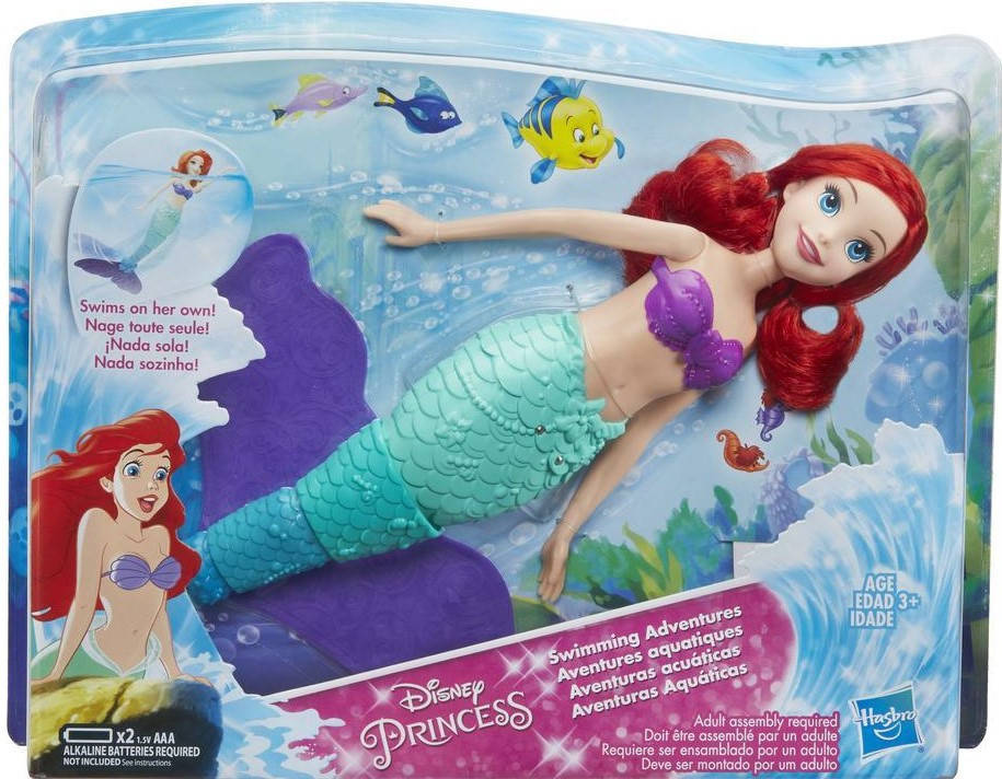 

Кукла Русалочка Ариэль 34 см для ванны плавающая Disney Princess Ariel Swimming Doll Hasbro E0051