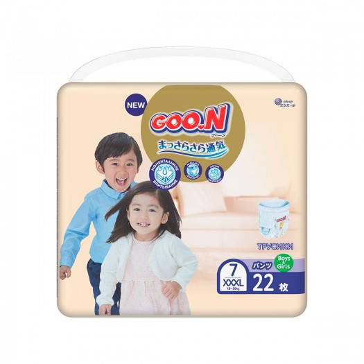 

Трусики-подгузники Goo.N Premium Soft для детей 3L, 18-30 кг, 22 шт (863231)