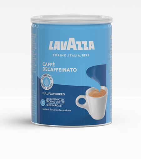 

Кофе молотый Lavazza Caffe Decaffeinato без кофеина 250 г в жестяной банке