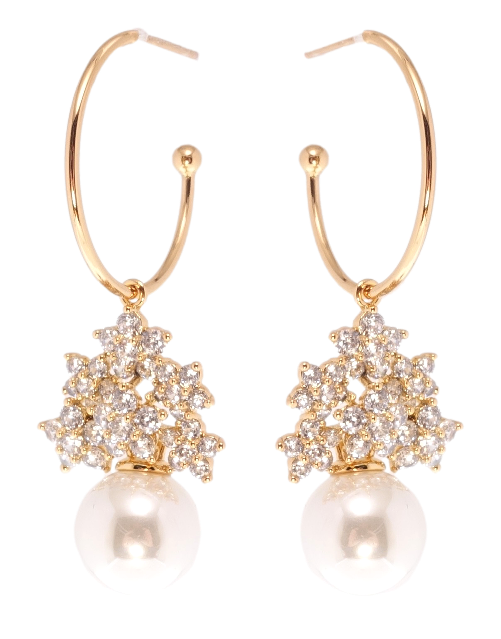 

Серьги Xuping Позолота 18K гвоздики (пусеты) "Декоративные подвески на кольцах"