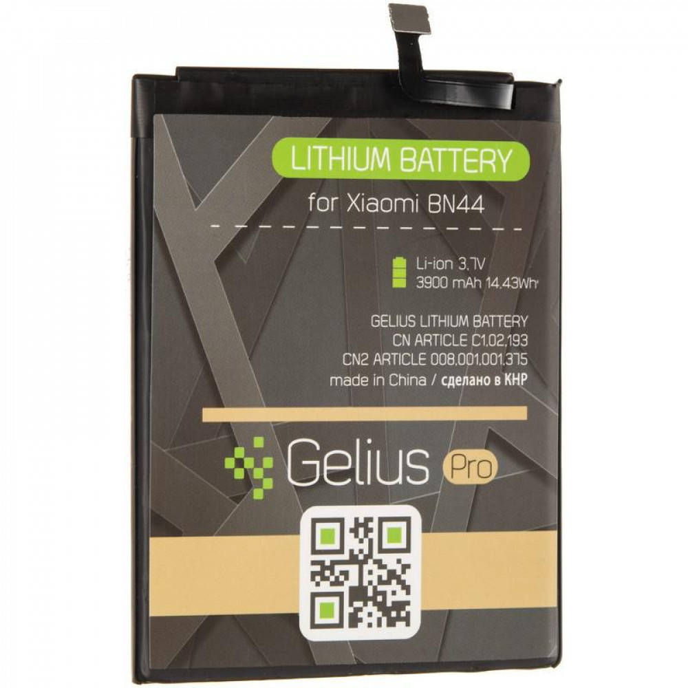 

Аккумулятор Gelius Pro BN44 для Xiaomi Redmi 5 Plus (Original), 3900 mah