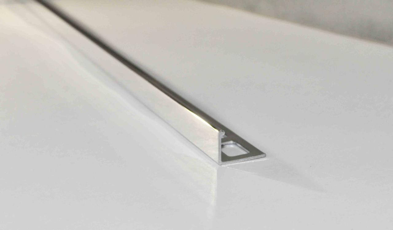 

Хромированный уголок для плитки DURAL 12 мм 2.5 м Durosol brass chrome