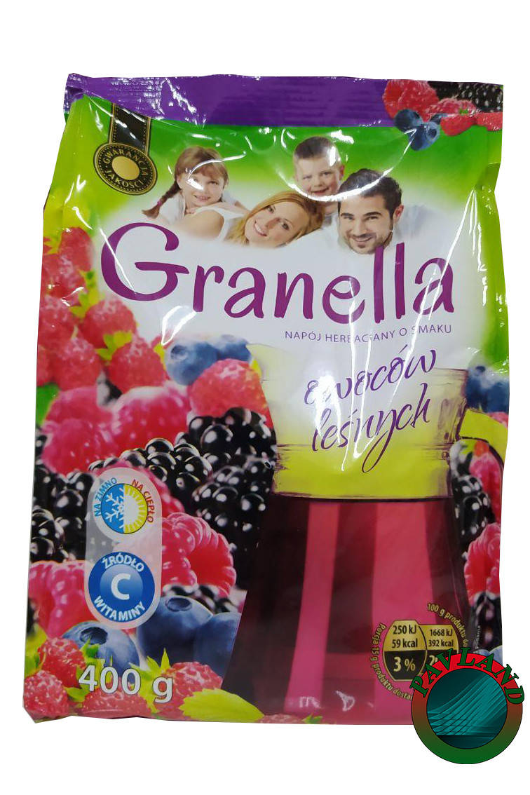 

Гранулированный чай с ароматом лесных ягод Granella 400 гр. (Польша)