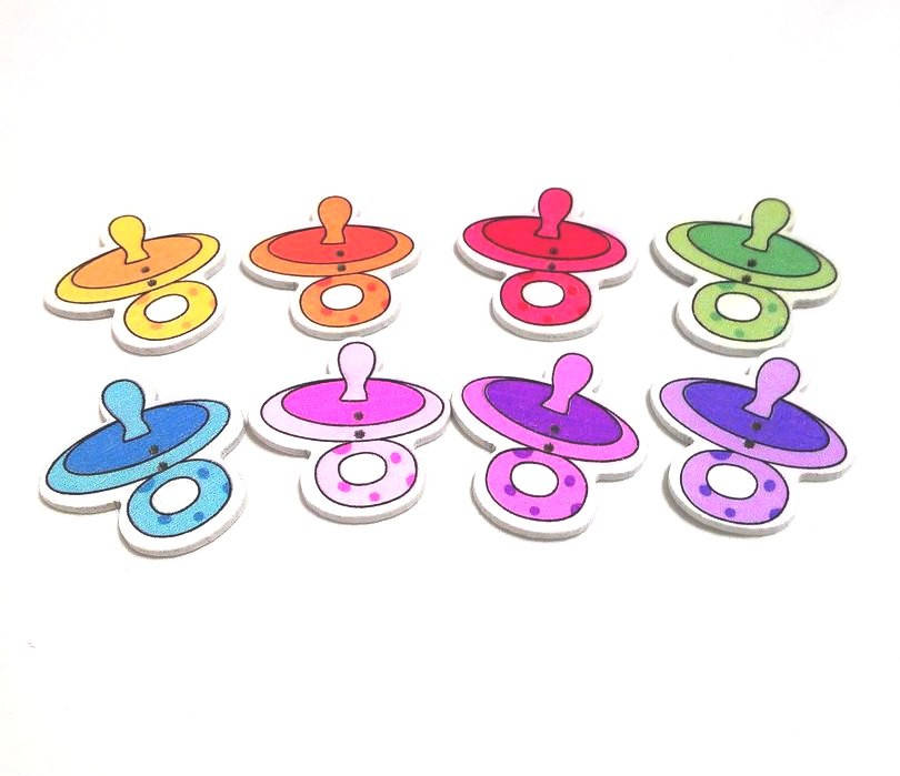 

Пуговицы декоративные "Пустышка" 10шт в упаковке, Разные цвета