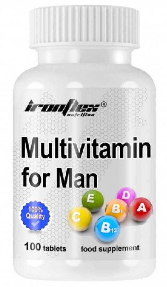 

Витаминный комплекс IronFlex - Multivitamin For Men (100 таблеток)