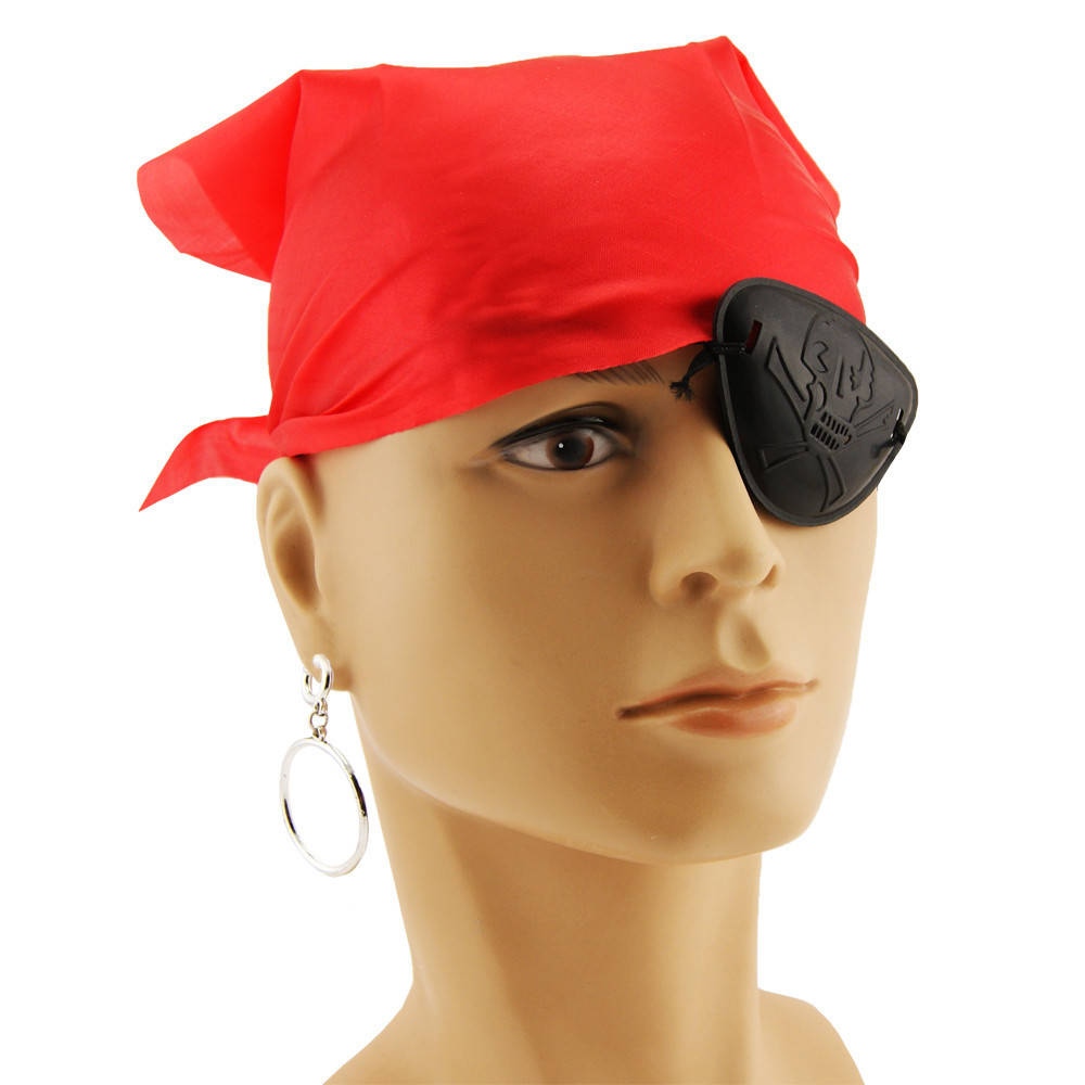 

Набор Пирата (бандана, серьга, повязка на глаз)