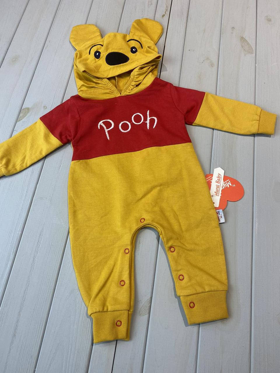 

Ромпер детский для мальчика Винни Пух Murat Baby 62, 68, 74, 80 80, Песочный