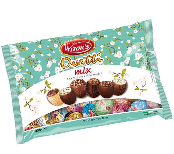 

Шоколадные яйца Witors Ovetti Mix 450g