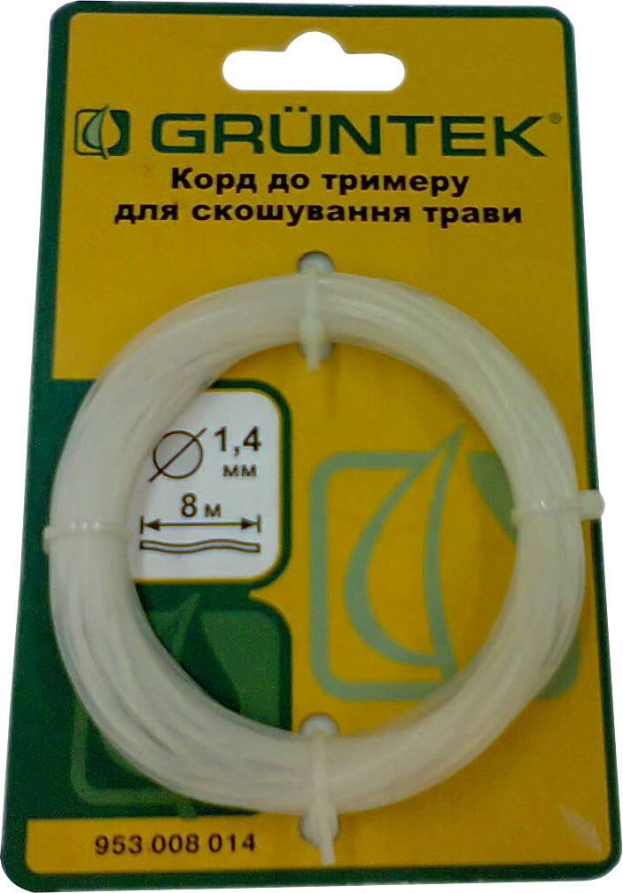 

Семиугольный триммерный корд 1,4 мм х 8 м Gruntek (953008014)