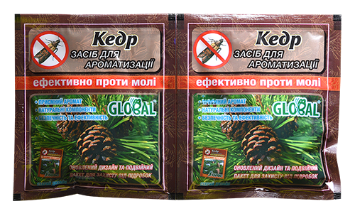 

Таблетка от моли с запахом Кедра 55 г Global