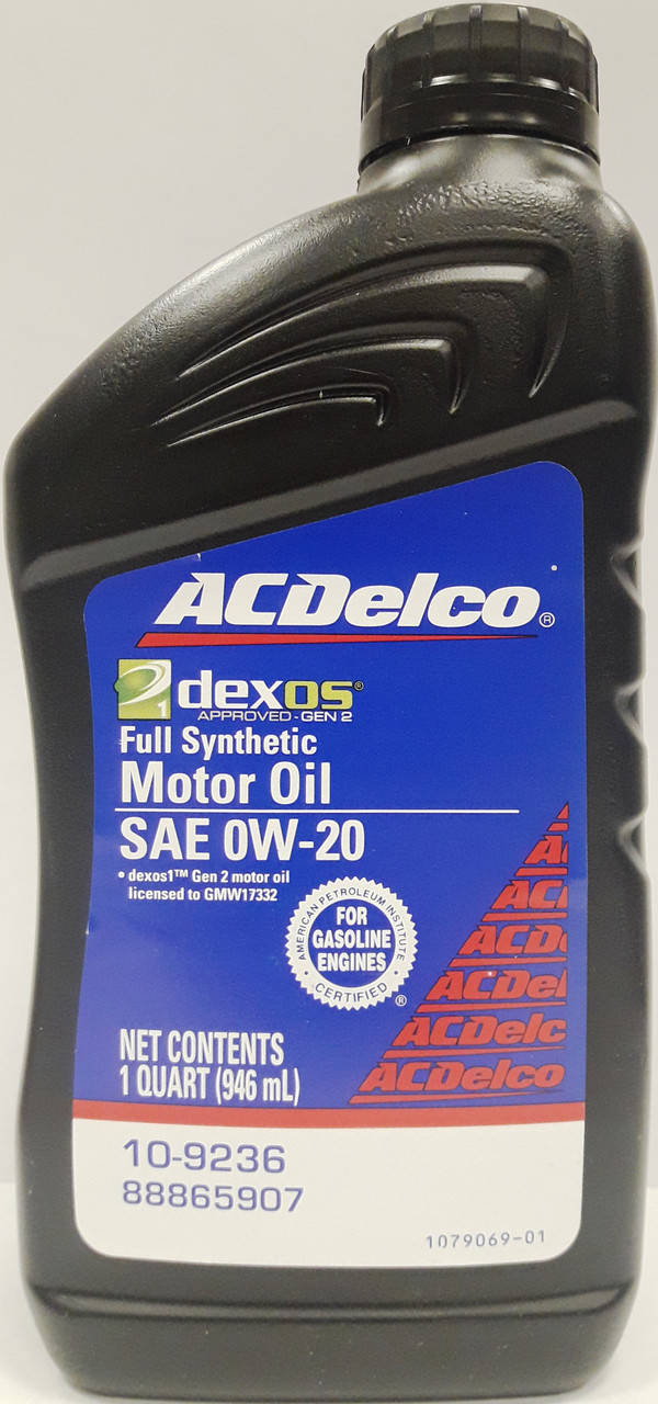 

Моторное масло ACDelco Dexos1 Gen2 0W-20 Full Synthetic Motor Oil ( 10-9236 )