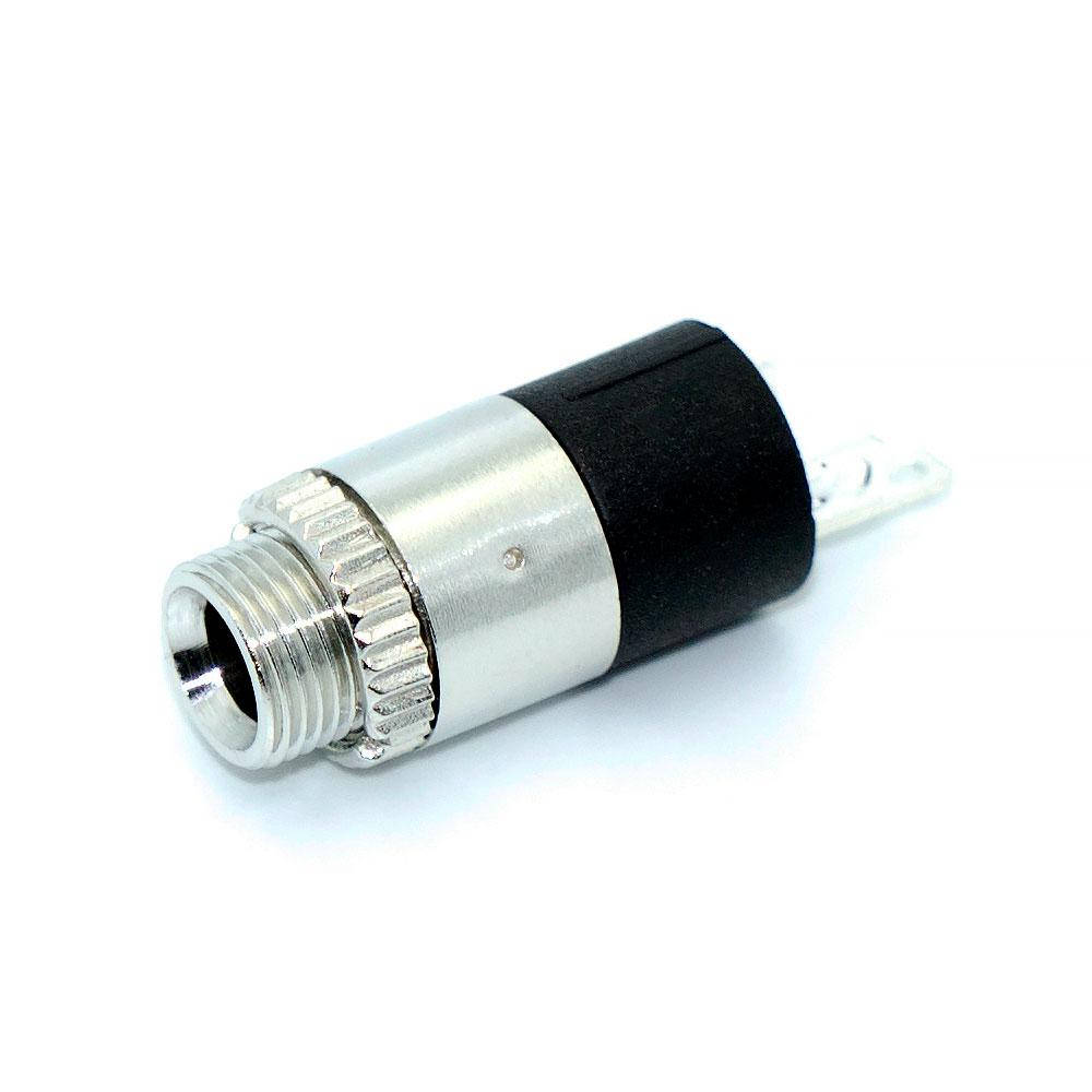 

Разъём аудио, гнездо 3.5мм стерео PJ392, корпус металлический, 3pin, монтаж под гайку