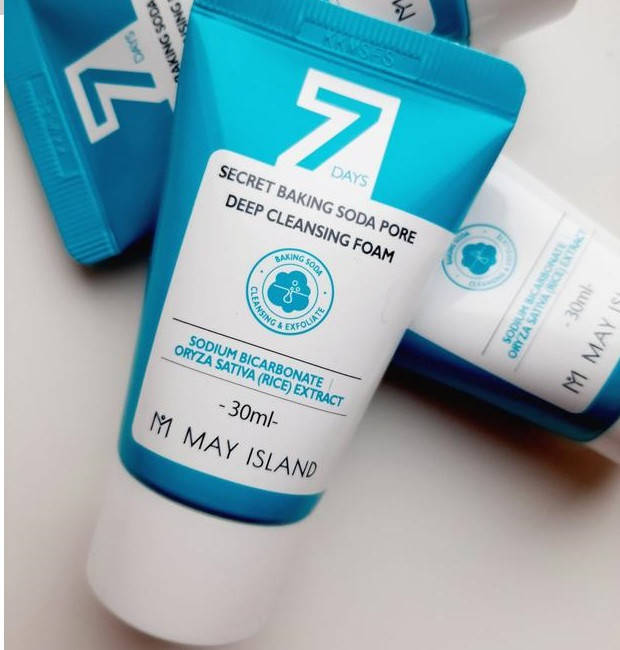 

Глубокоочищающая пенка с содой May Island 7 Days Secret Baking Soda Pore Deep Cleansing Foam 30мл