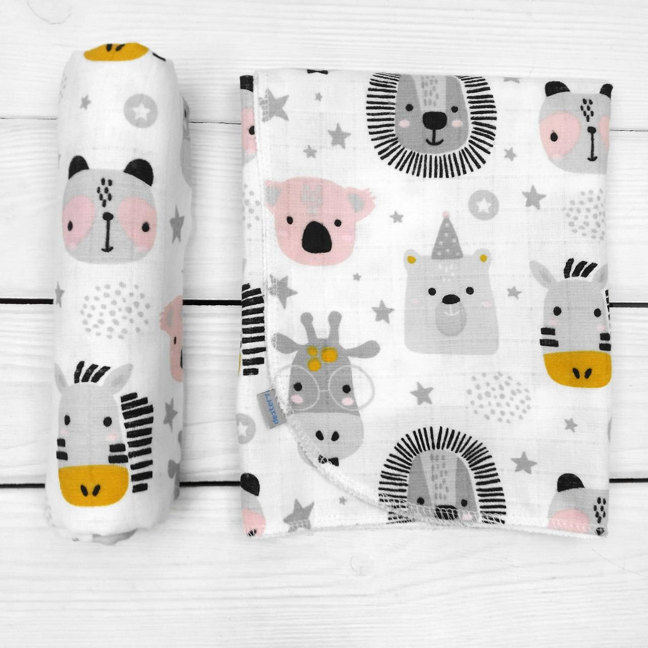 

Муслиновая легкая пеленка Safari