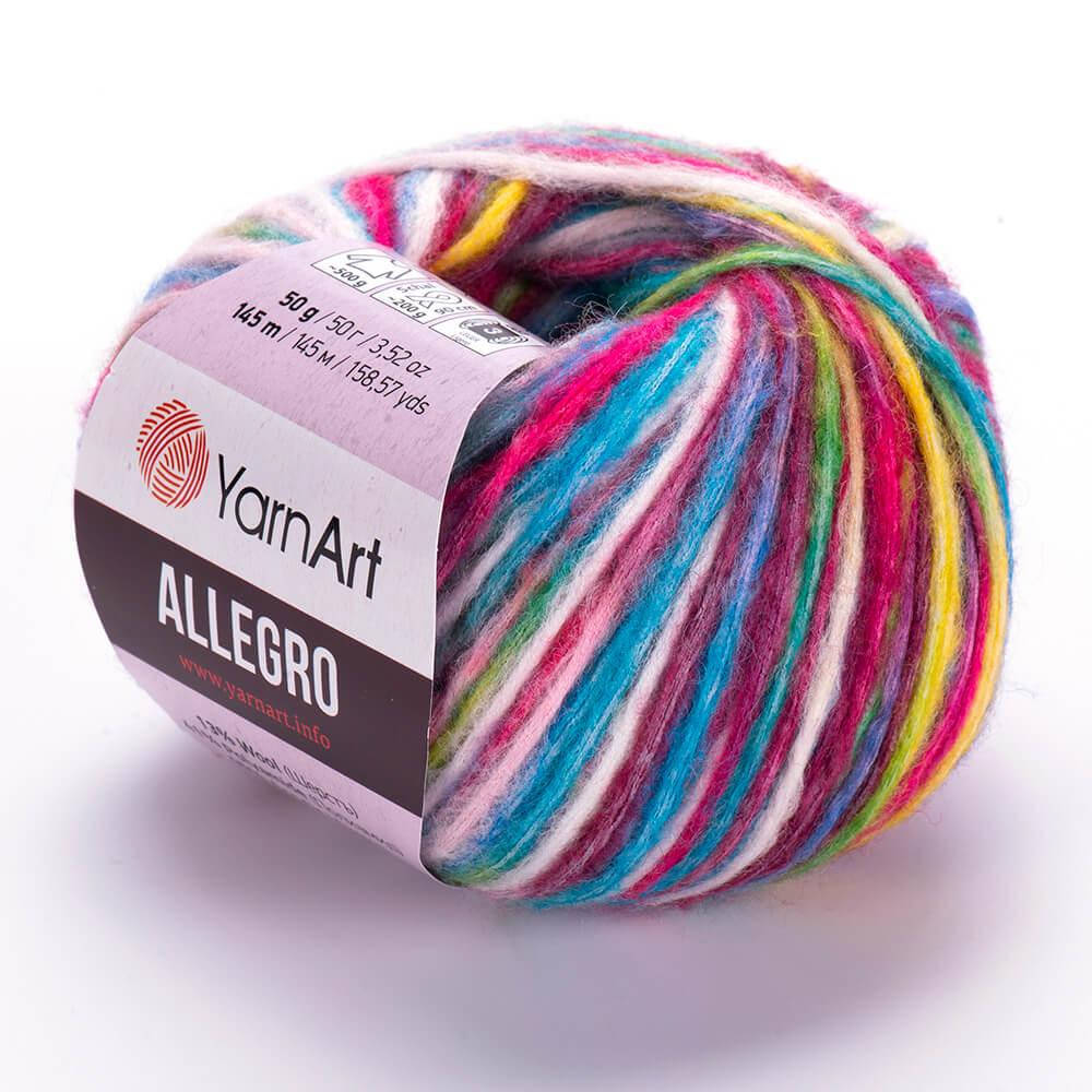 

YarnArt Allegro (ЯрнАрт Аллегро) №740 (Пряжа полушерсть, нитки для вязания), Секционное крашение