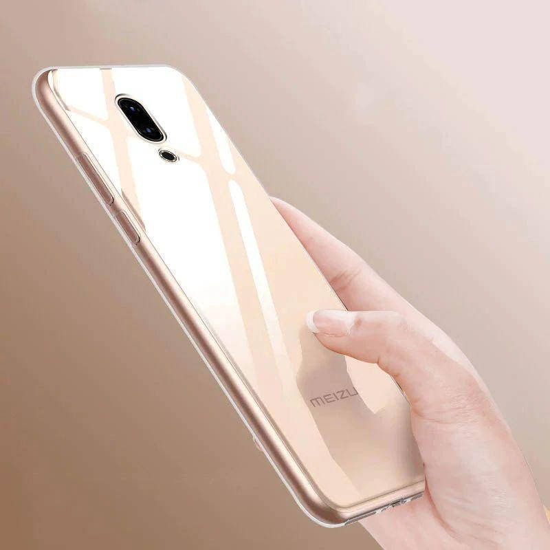 

Ультратонкий 0,3 мм чехол для Meizu 16th прозрачный