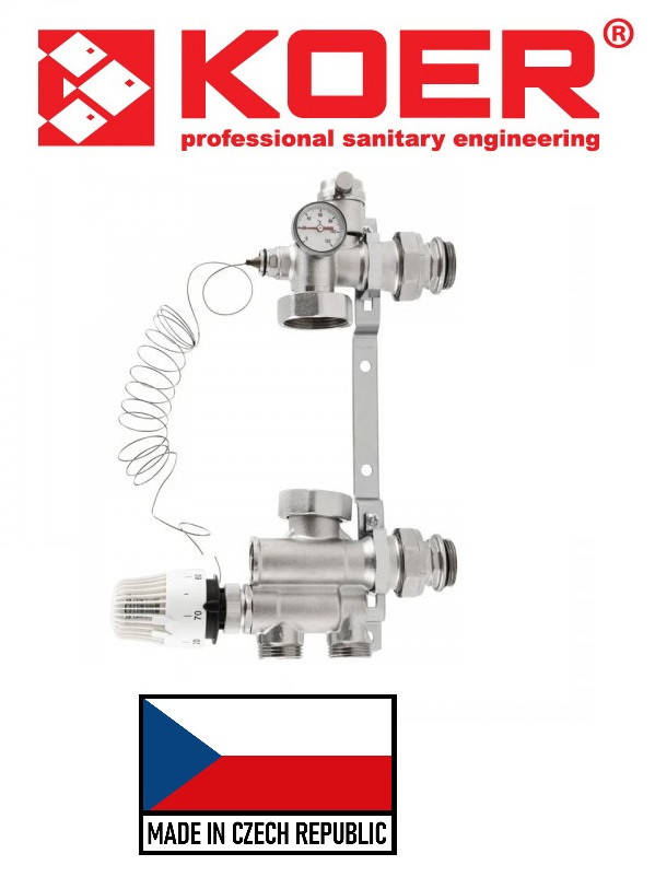 

Смесительный узел с нижним подключением для коллекторов KOER KR.1022 1” (Чехия)