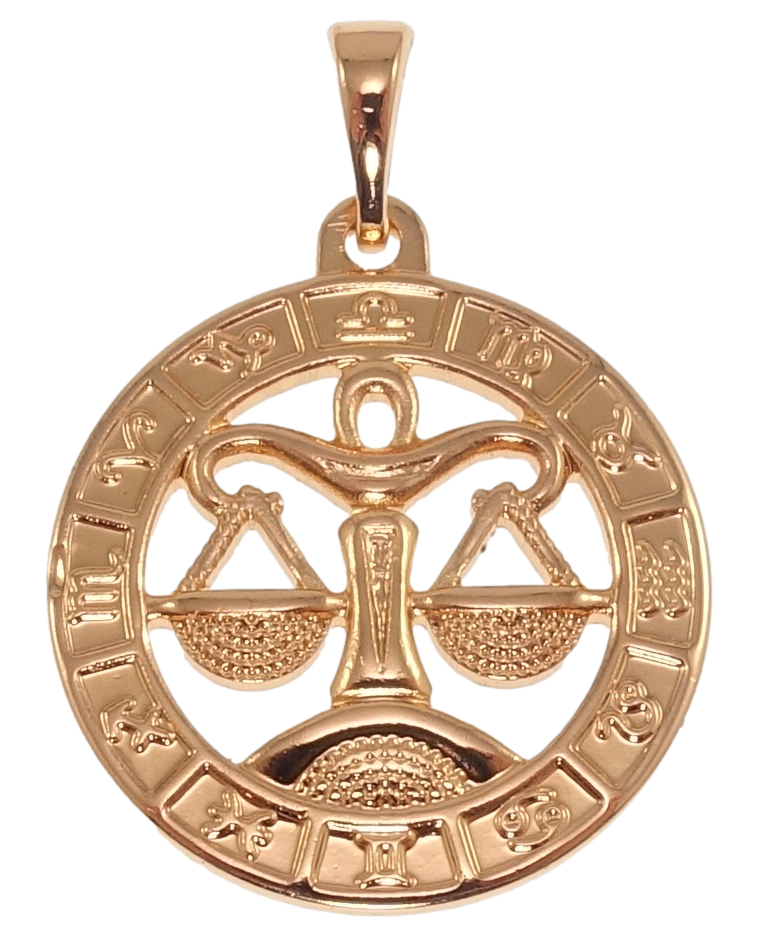 

Кулон Xuping Позолота РО "Знак Зодиака Весы" для цепочки до 5мм