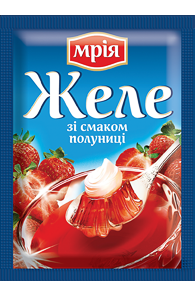

Желе клубничное на желатине 90г ТМ "Мрія"