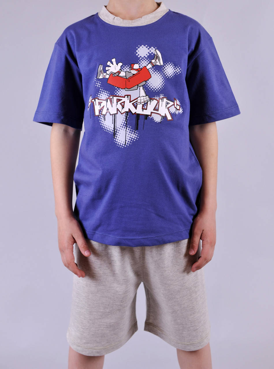 

Піжама для хлопчика Natural Club 1060 140 см Синій, Синий