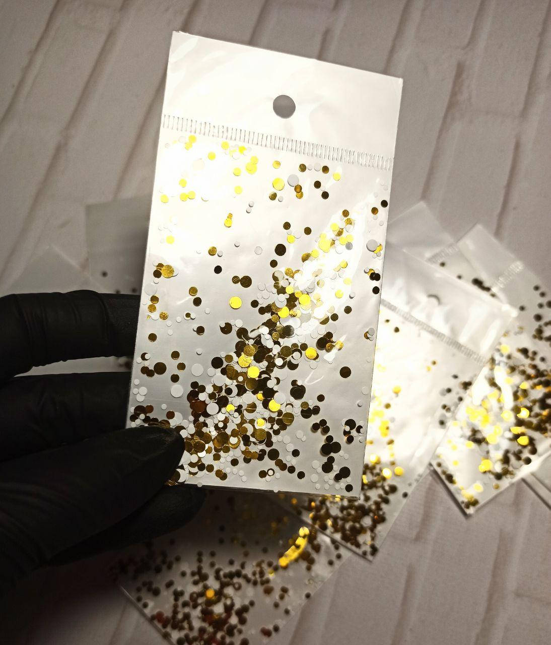 

Пайетки в пакете П-5