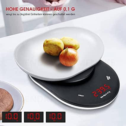 

MENDKE Цифровые кухонные весы с чашей тарелкой