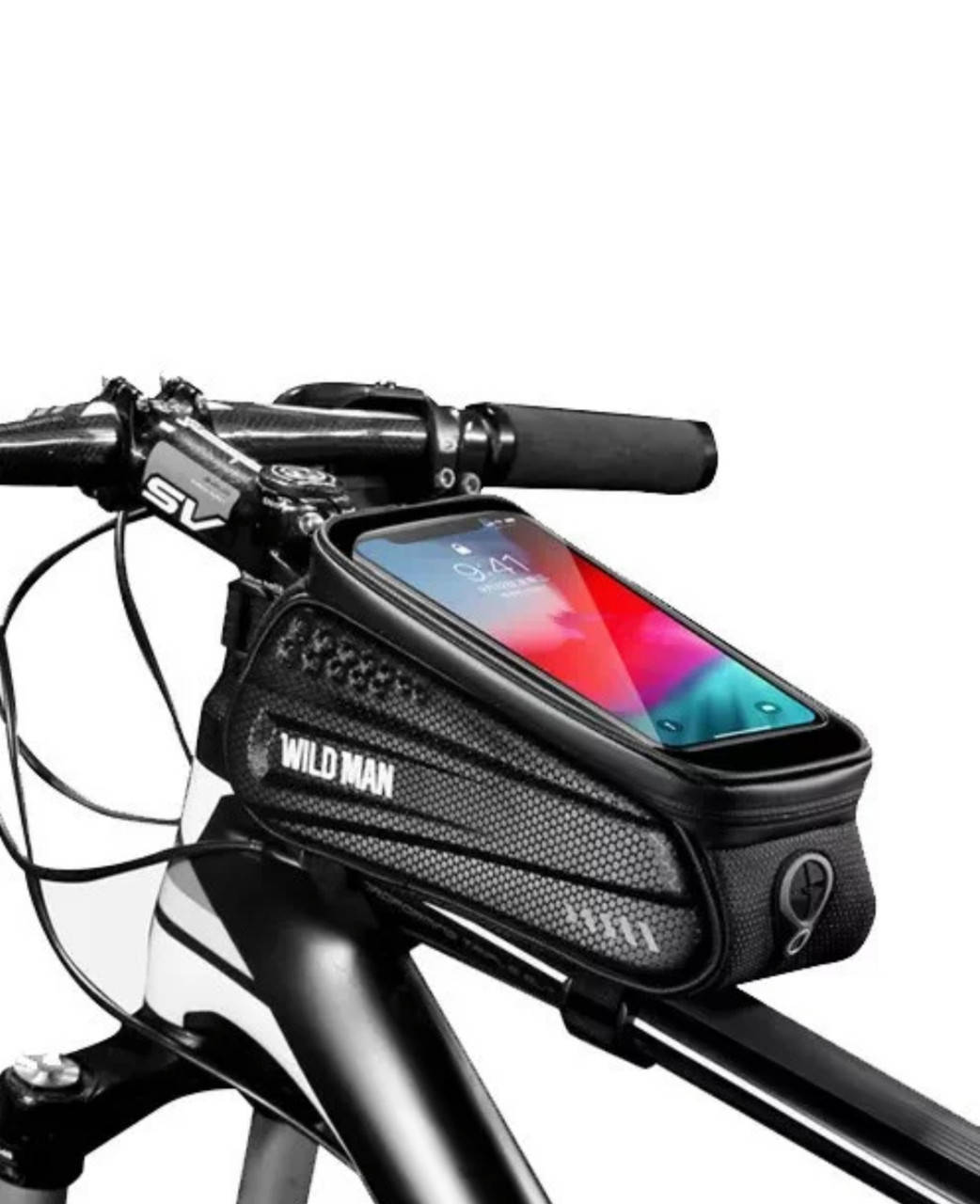 

Велосипедная сумка на раму для смартфонов Размер L до 6.5",объем 1.5л,нарамная велосумка под телефон/смартфон