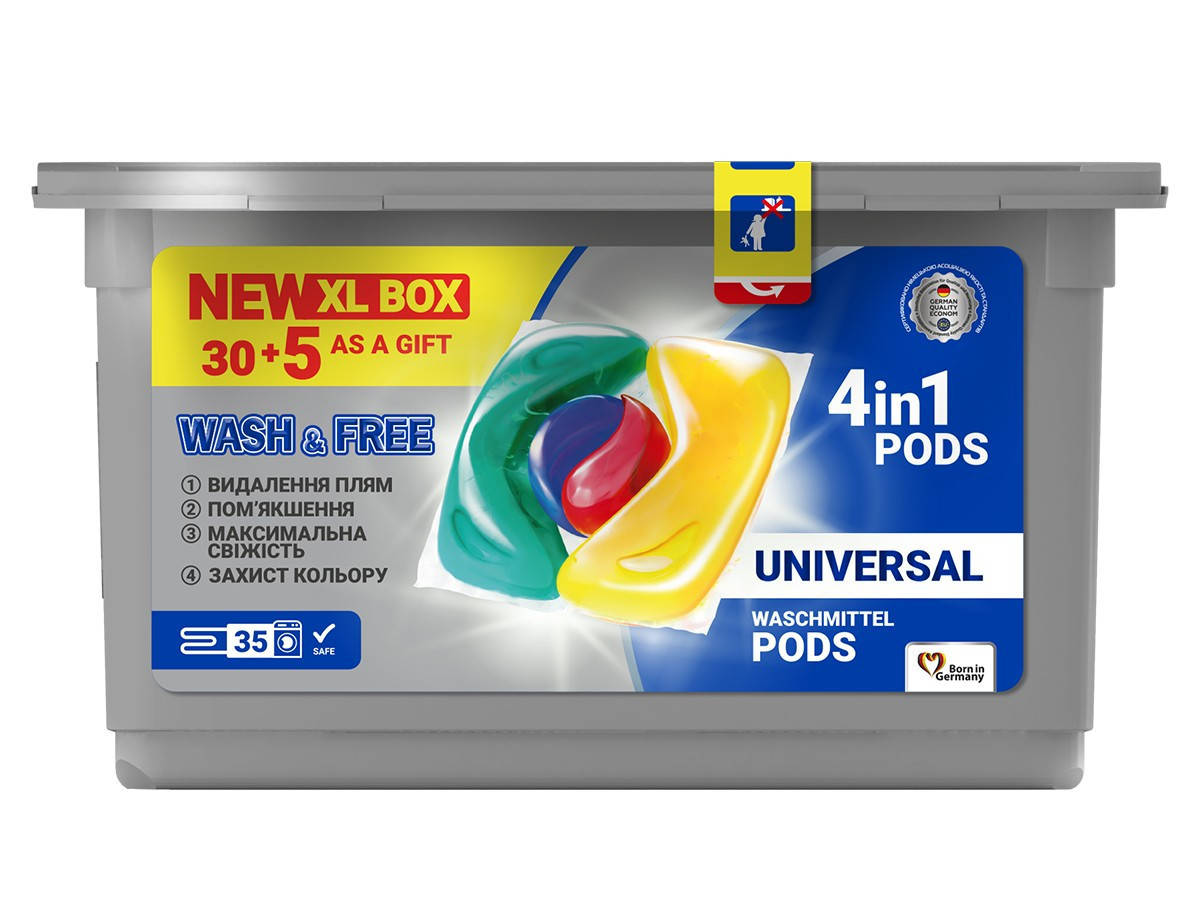 

Капсулы для стирки Wash&Free 720498-4 35 шт