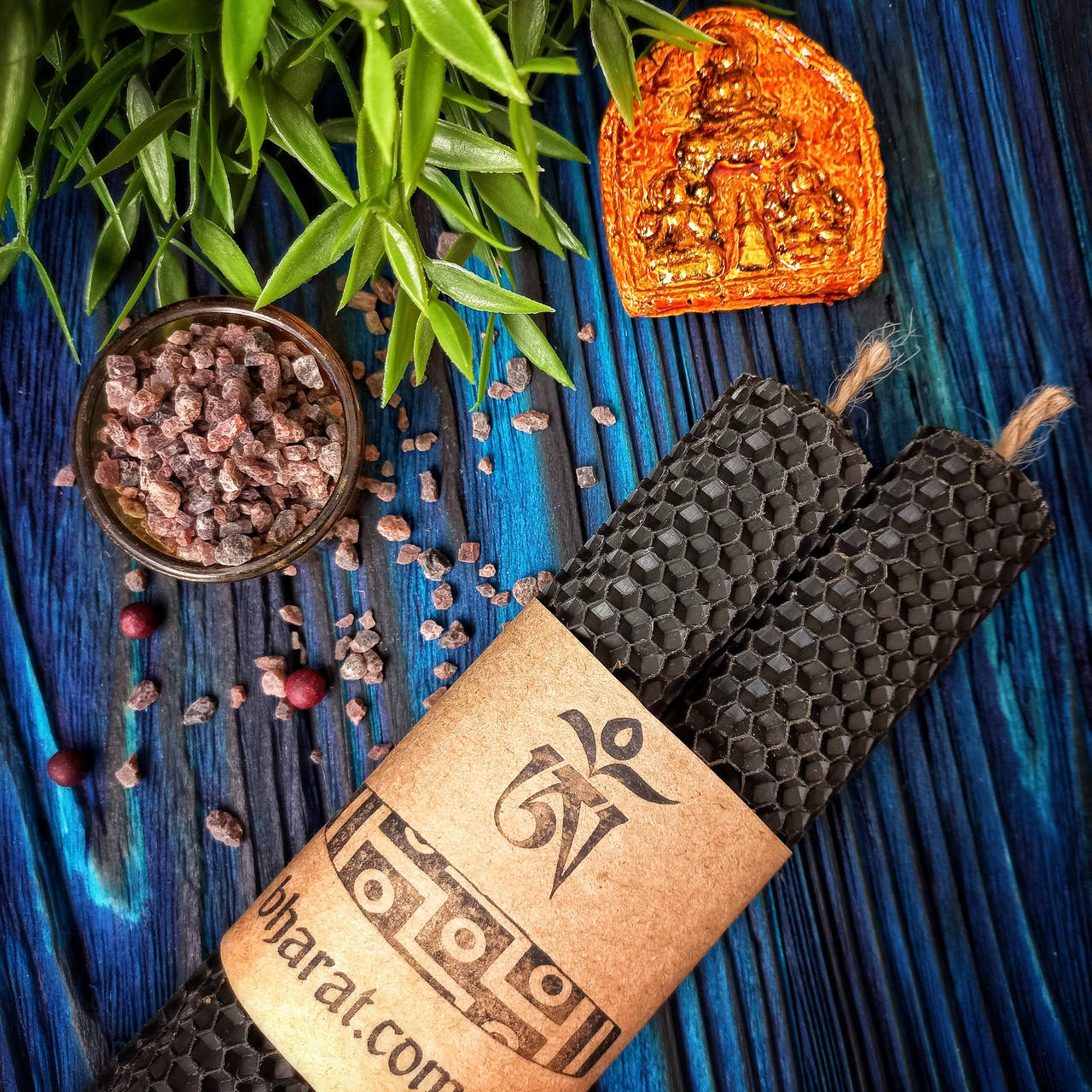 

Свеча с тибетскими травами "Очищение от сглаза/порчи"/набор 2шт