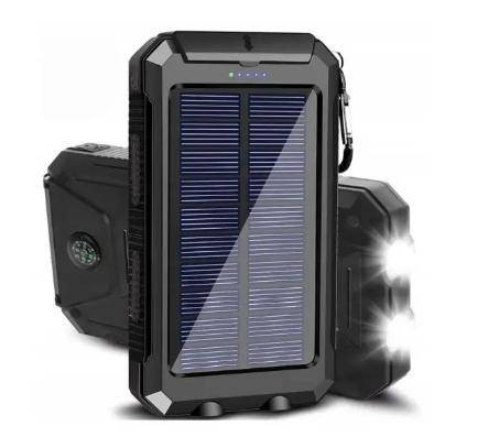 

Повербанк солнечный для телефона планшета универсальный с фонариком 20000mah Павербанк солар