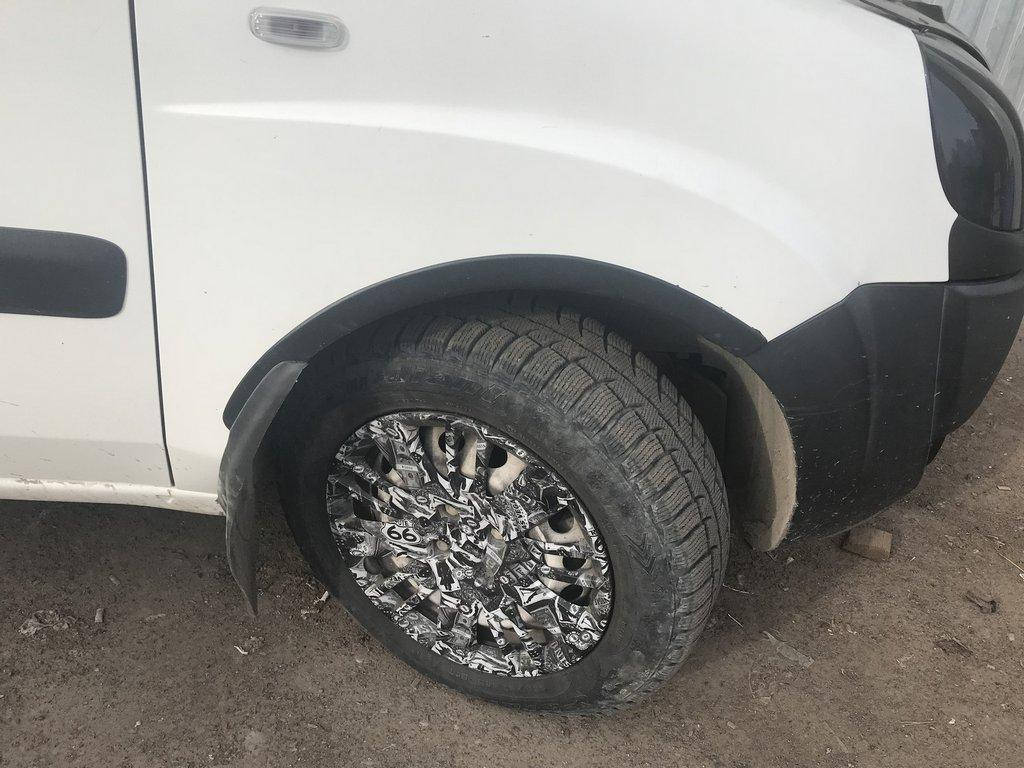 

Расширители колесных арок Fiat Doblo (2001-2015) / 4 элем, черные, Черный