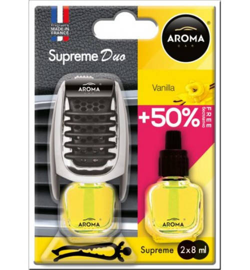 

Ароматизатор на обдув Aroma Supreme Vanilla DUO 8ml (с запаской)
