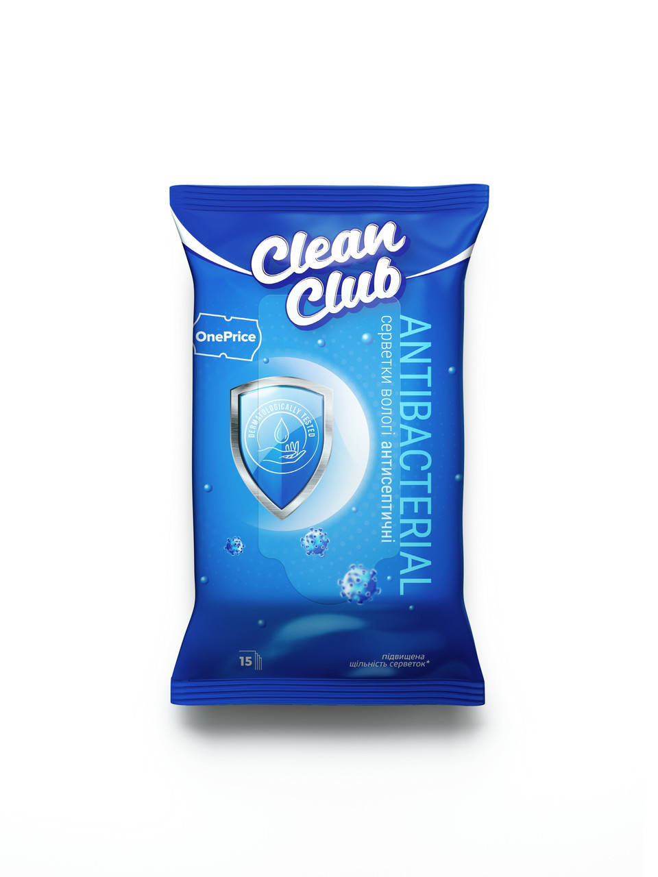 

Серветки вологі антисептичні,15 шт ТМ "One Price"