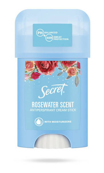 

Кремовый антиперспирант Secret Rosewater scent 40мл