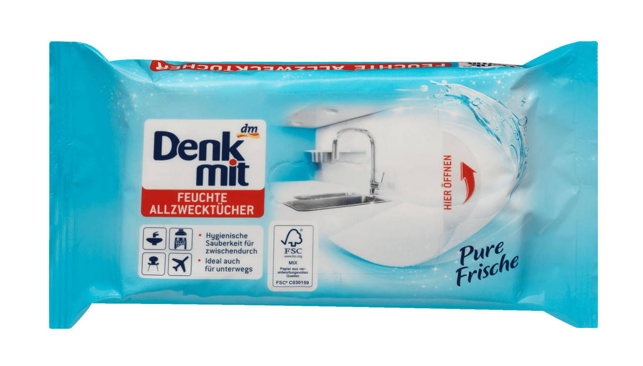 

Влажные салфетки для уборки Denkmit (Pure Frische) 50 шт