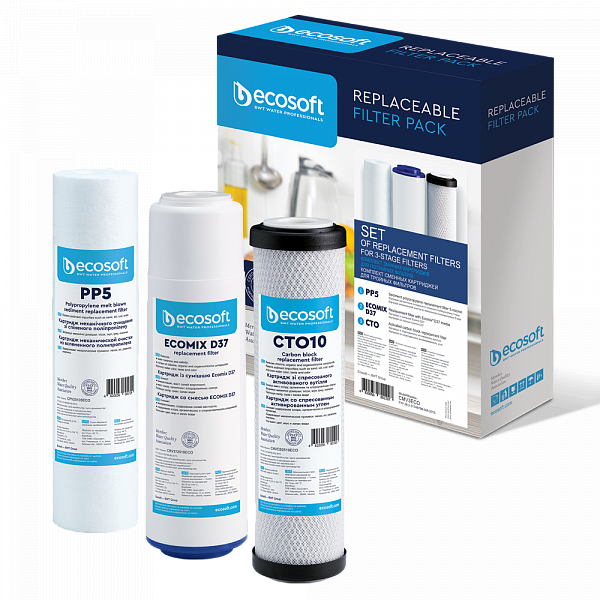 

Комплект картриджей Ecosoft для тройного фильтра