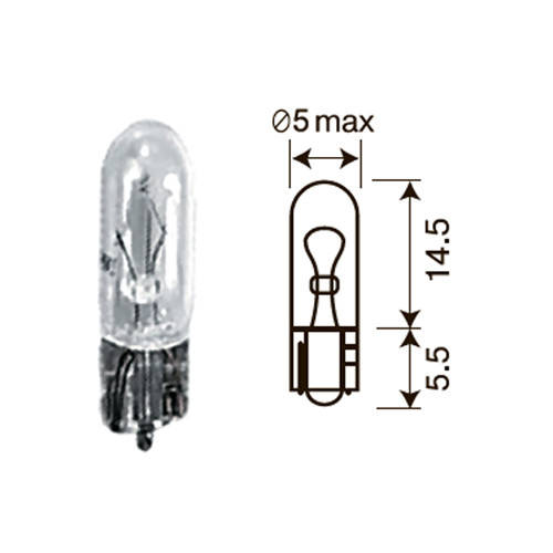 

Лампа автомобильная 12V W1,2W 1,2W Ultra МАЯК (MK 81212BU)