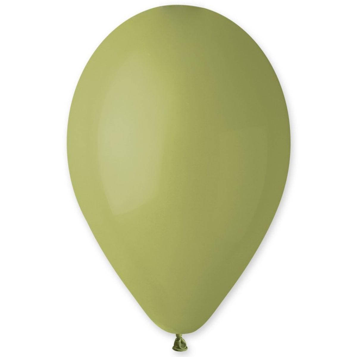 

Латексный шар 10"(26см) пастель оливковый (98) Gemar