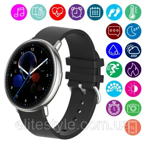 

Круглые смарт часы М30 Smart Watch Silver M30, SUPER AMOLED, 42 mm.