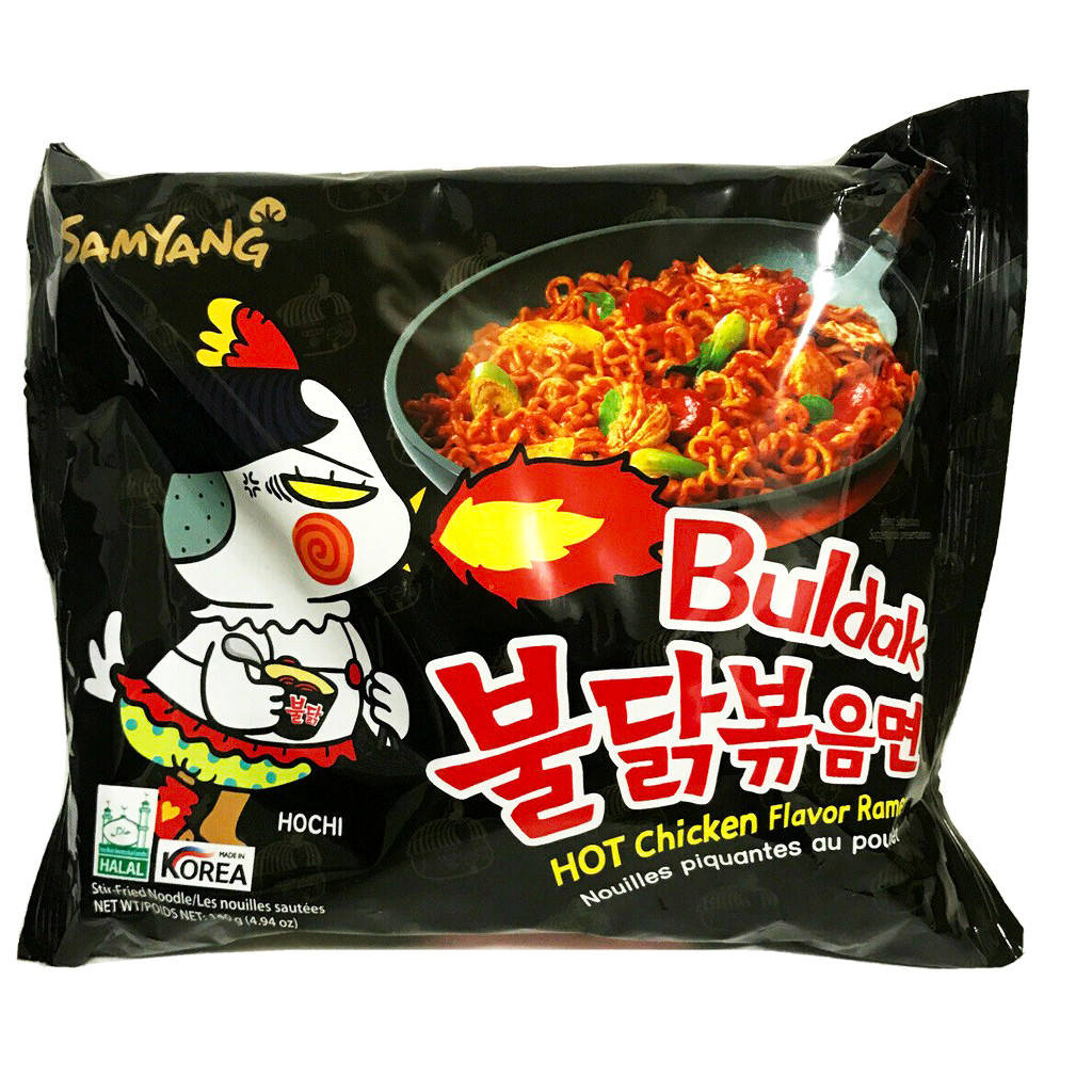 

Лапша рамен Buldak со вкусом курицы, острая, 140 г, ТМ Samyang, Южная Корея