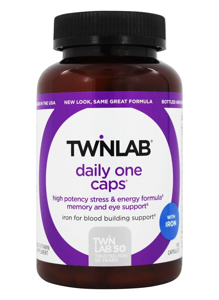 

Twinlab, Daily One (90 капс=90 дн), мужские витамины, женские витамины