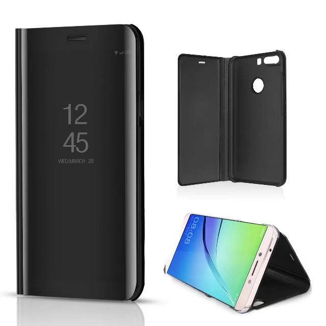 

Чехол Mirror для Xiaomi Redmi 4X книжка зеркальный Clear View Black, Черный