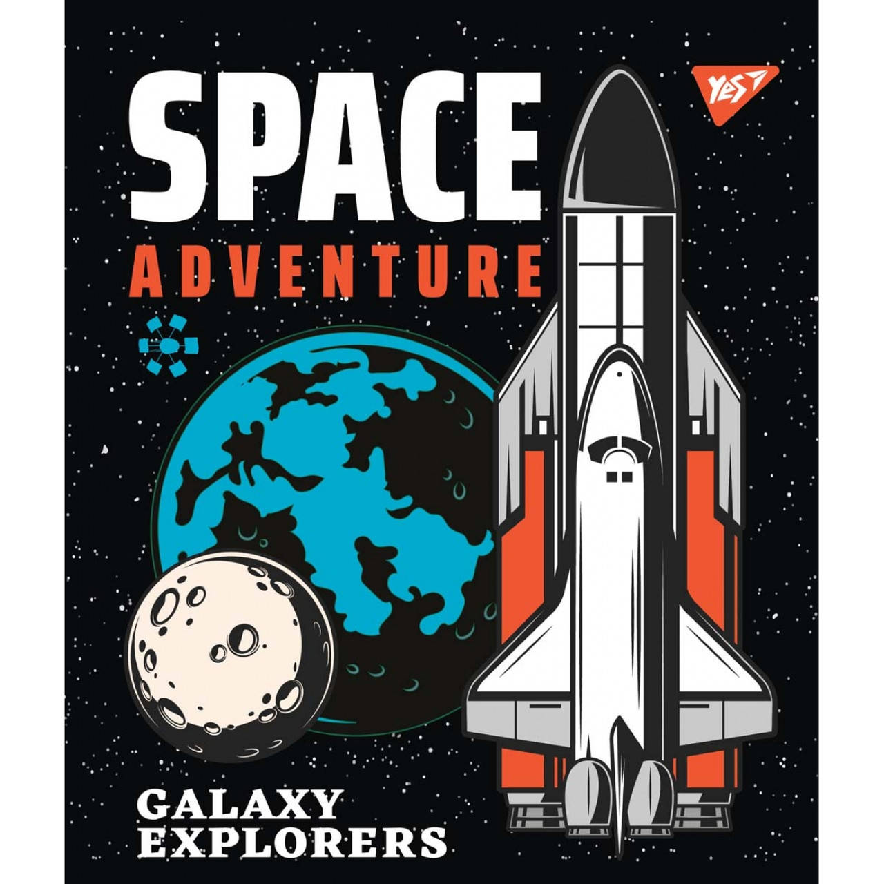 

Тетрадь для записей А5/12 кл. YES "Galaxy exploring" выб.гибрид.лак