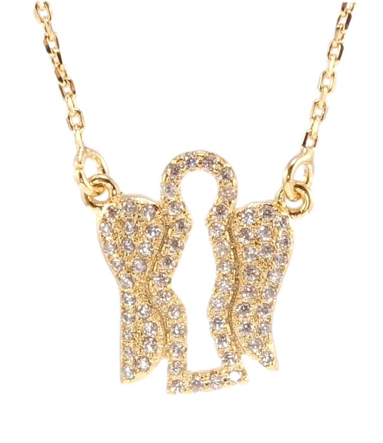 

Подвеска на цепочке Xuping Позолота 18K "Ангел с цирконием" длина 46см х 1мм