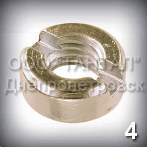 

Гайка М4 ГОСТ 10657-80 (DIN 546) кадмированная круглая с шлицем