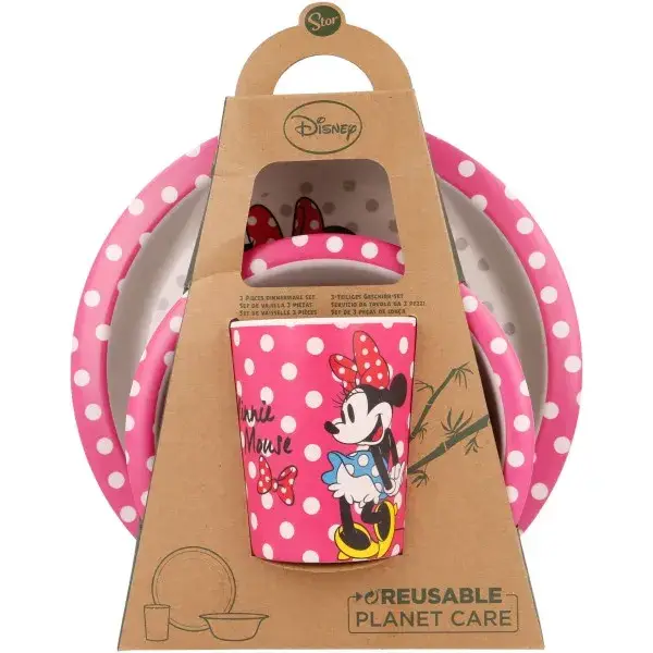 

Набор посуды Stora Enso Disney - Minnie Mouse, Bamboo Premium Set